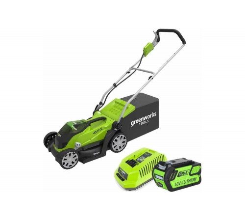 Аккумуляторная газонокосилка Greenworks G40LM41 2501907VB Аккумуляторная газонокосилка Greenworks G40LM41 2501907VB
