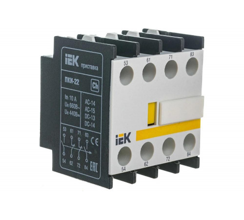 Приставка IEK ПКИ-22 для контактов Приставка IEK ПКИ-22 для контактов