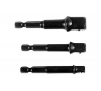 Набор адаптеров для торцевых головок KRAFTOOL Expert 65 мм, 3 предмета, 1/4", 1/2", 3/8" 26775-H3