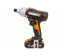 Ударный аккумуляторный винтоверт WORX 20 В, 1х2Ач, кейс WX291
