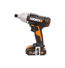 Ударный аккумуляторный винтоверт WORX 20 В, 1х2Ач, кейс WX291