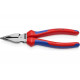 Комбинированные остроконечные плоскогубцы KNIPEX с удлинёнными губками, длина 185 мм, фосфатированные, двухкомпонентные ручки SB KN-0822185SB