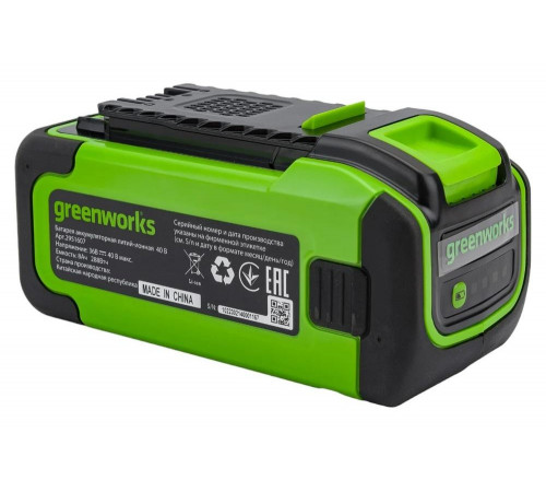 Аккумулятор 40V, 8 А*ч GreenWorks 2951607 Аккумулятор 40V, 8 А*ч GreenWorks 2951607