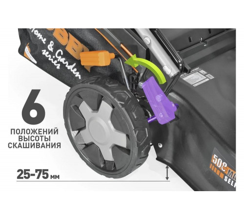 Бензиновая газонокосилка CARVER LMG-2951DM HOBBY 01.024.00022 Бензиновая газонокосилка CARVER LMG-2951DM HOBBY 01.024.00022