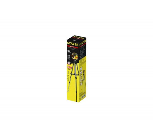 STAYER 10 м, точн. +/-0,5 мм/м, штатив, лазерный нивелир SLM-1 с сумкой 34961-1 Professional STAYER 10 м, точн. +/-0,5 мм/м, штатив, лазерный нивелир SLM-1 с сумкой 34961-1 Professional