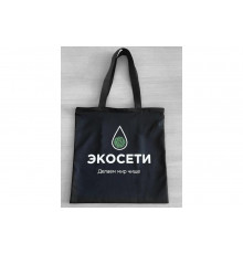 Шоппер с принтом и карманом Экосети ШПЭК4040
