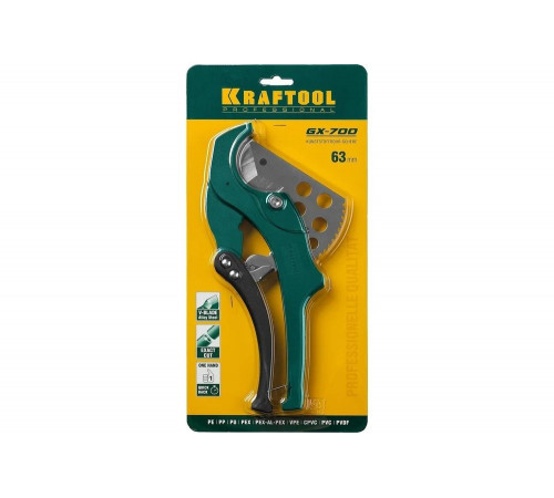 KRAFTOOL 63 мм, ножницы для резки металлопластиковых труб GX-700 23408-63 KRAFTOOL 63 мм, ножницы для резки металлопластиковых труб GX-700 23408-63