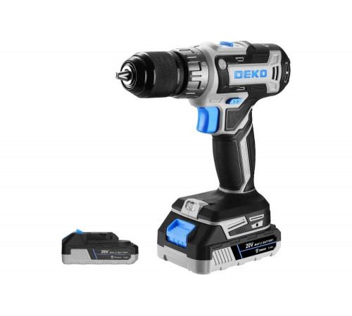 Аккумуляторная дрель-шуруповерт DEKO Loner 20V, 20В, 2x3.0 Ач 085-1005 Аккумуляторная дрель-шуруповерт DEKO Loner 20V, 20В, 2x3.0 Ач 085-1005