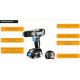 Аккумуляторная дрель-шуруповерт DEKO Loner 20V, 20В, 2x3.0 Ач 085-1005