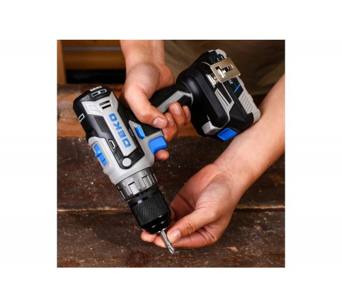 Аккумуляторная дрель-шуруповерт DEKO Loner 20V, 20В, 2x3.0 Ач 085-1005 Аккумуляторная дрель-шуруповерт DEKO Loner 20V, 20В, 2x3.0 Ач 085-1005
