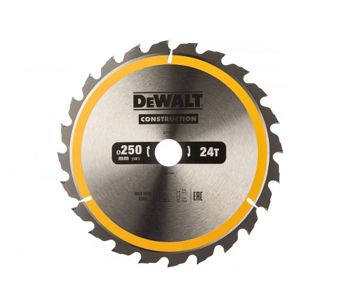 Пильный диск CONSTRUCT (250х30 мм; 24 ATB) DEWALT DT1956