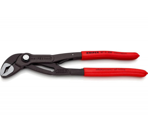 Переставные клещи Knipex COBRAmatic с фиксатором, 50 мм (2"), длина 250 мм, 1К ручки, KN-8711250SB Переставные клещи Knipex COBRAmatic с фиксатором, 50 мм (2"), длина 250 мм, 1К ручки, KN-8711250SB