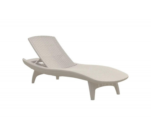 Шезлонг Keter Pacific белый 230672 Шезлонг Keter Pacific белый 230672