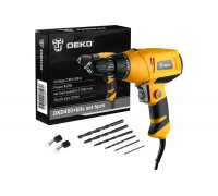 Сетевая дрель-шуруповерт DEKO DKD450, набор бит 6 шт. 063-4281