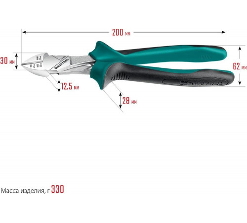 KRAFTOOL 200 мм, бокорезы 22011-5-20_z01 KRAFTOOL 200 мм, бокорезы 22011-5-20_z01