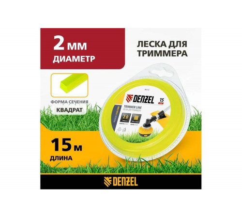 Denzel FLEX CORD - надежная леска для триммера 0.08, 155мм, 130мм, 20мм, Арт. 96115 Denzel FLEX CORD - надежная леска для триммера 0.08, 155мм, 130мм, 20мм, Арт. 96115
