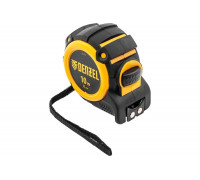 Рулетка Denzel 10 м, 32 мм, автоматическая фиксация, нейлоновое покрытие, магнит. зацеп, двухсторонняя разметка 31525