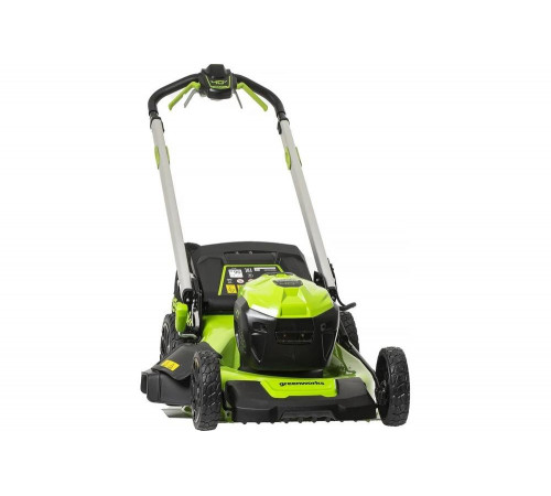 Газонокосилка аккумуляторная GreenWorks 40V, 48 см, самоходная, бесщеточная, c 1хАКБ 4 Ач c USB и ЗУ 2517407USB4 Газонокосилка аккумуляторная GreenWorks 40V, 48 см, самоходная, бесщеточная, c 1хАКБ 4 Ач c USB и ЗУ 2517407USB4