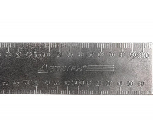 STAYER 600 x 40 x 1 мм, цельнометаллический, угольник столярный 34342-60 STAYER 600 x 40 x 1 мм, цельнометаллический, угольник столярный 34342-60