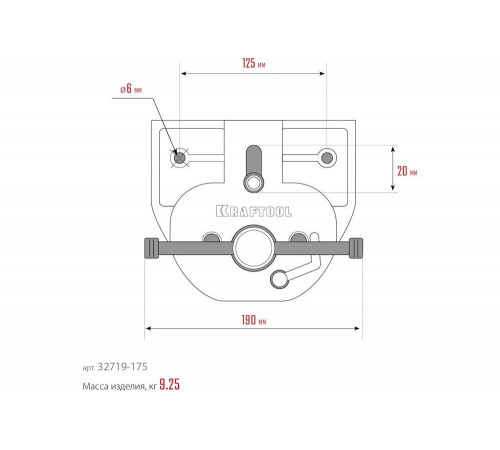 KRAFTOOL 175 мм, тиски столярные 32719-175 KRAFTOOL 175 мм, тиски столярные 32719-175