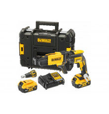 Аккумуляторный ленточный шуруповерт DEWALT DCF620P2K, 18 В, 30 Нм, 4400 об/мин, с 2 АКБ 5 Ач и ЗУ, в кейсе TSTAK DCF620P2K-QW