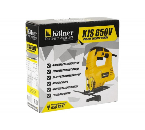 Электрический лобзик Kolner KJS 650V 650 Вт, 0-3000 ход/мин 8031200186 Электрический лобзик Kolner KJS 650V 650 Вт, 0-3000 ход/мин 8031200186