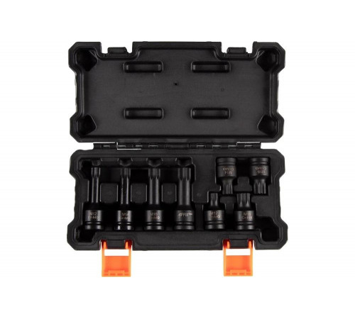 Набор ударных торцевых насадок 1/2"DR, Spline, M12-M18, L = 45-78 мм, кейс, 8 предметов AFFIX AF00746008C
