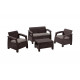Комплект мебели Keter Corfu set коричневый 258952