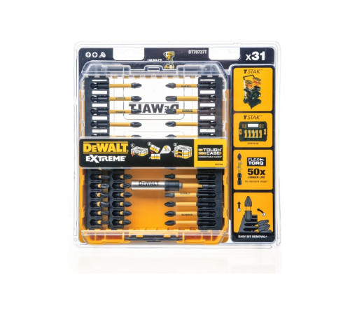 Набор бит и насадок FLEXTORQ 31 предмет DEWALT DT70737T-QZ