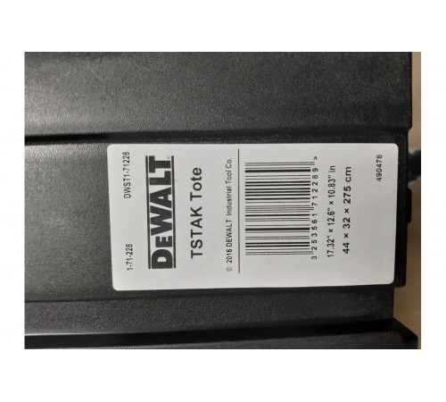 Модуль DEWALT TSTAK - открытый ящик DWST1-71228