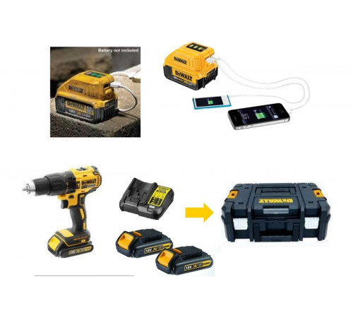 Бесщеточная ударная дрель-шуруповерт DEWALT DCD778S2TC