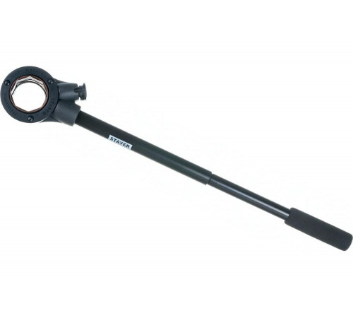 STAYER 1/4"-1 1/4", ручка 620 мм, двухкомпонентная ручка, трещотка для клуппов 28265-1/4-5/4