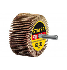 Круг шлифовальный лепестковый на шпильке STAYER P60, 60x30 мм 36608-060