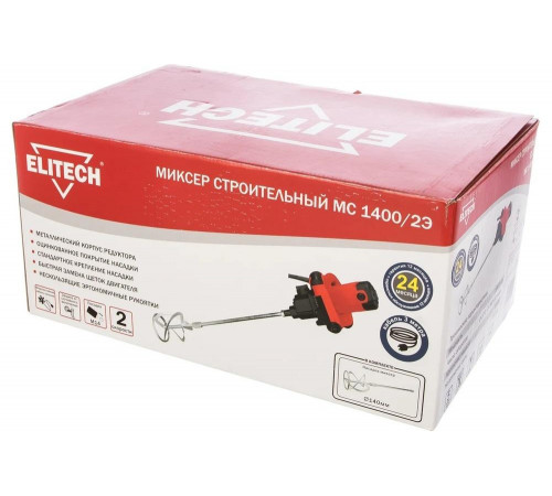 Миксер Elitech МС 1400/2Э Миксер Elitech МС 1400/2Э