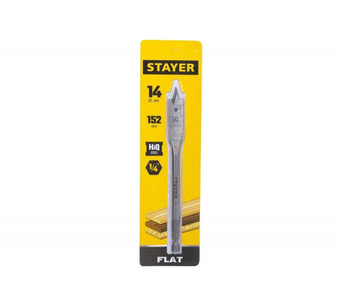 STAYER FLAT 14x152мм, сверло по дереву перовое 2950-14_z01 Master STAYER FLAT 14x152мм, сверло по дереву перовое 2950-14_z01 Master
