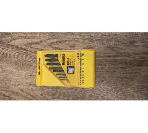 Набор сверл по металлу в пластиковой кассете 10 шт. (1-10 мм; HSS-R) DEWALT DT 5911