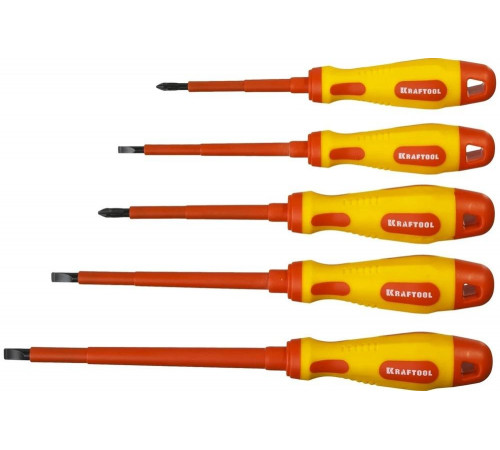 KRAFTOOL 6 шт., набор диэлектрических отверток Х-Drive Electro 250088-H6