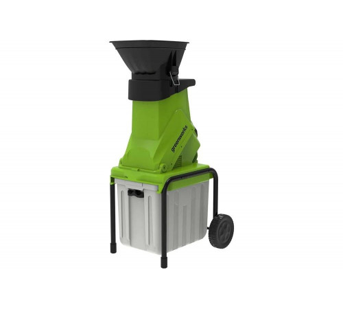Садовый электрический измельчитель с контейнером GreenWorks GACSB 2206707 Садовый электрический измельчитель с контейнером GreenWorks GACSB 2206707