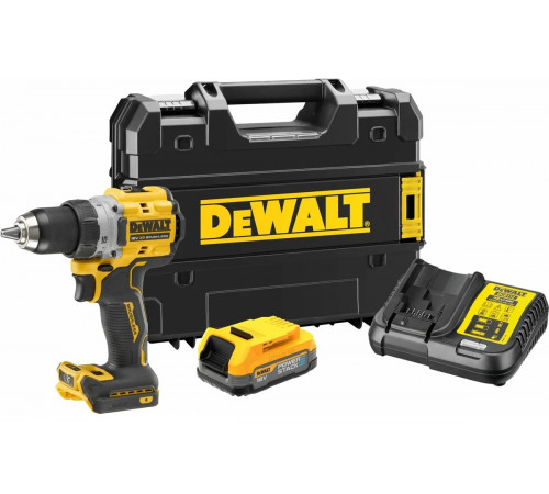 Бесщеточная дрель-шуруповерт DEWALT 2 скорости, 1 АКБ 18 В XR Li-Ion DCD800E1T-QW