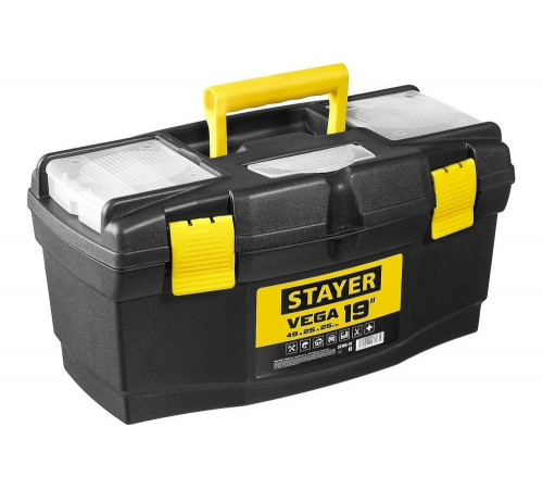 STAYER 490 х 250 х 250 мм (19"), пластиковый, ящик для инструментов VEGA-19 38105-18_z03 STAYER 490 х 250 х 250 мм (19"), пластиковый, ящик для инструментов VEGA-19 38105-18_z03