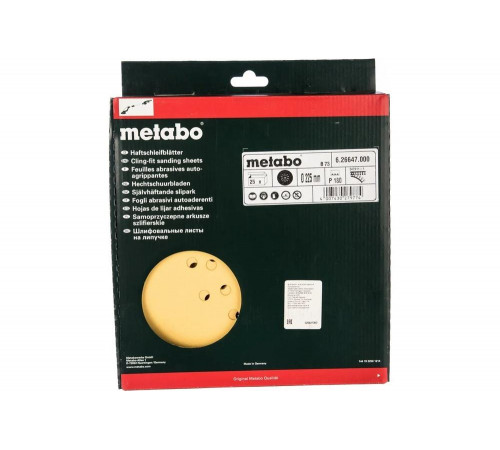 Шлифлист Metabo 626647000
