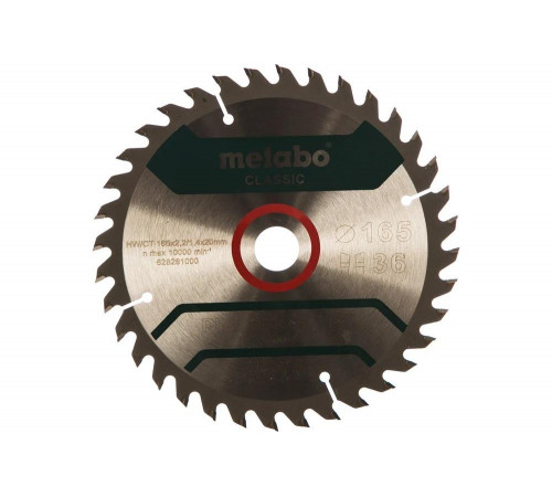 Диск пильный Precision Cut Classic (165x20 мм; 36Z; WZ 15) Metabo 628281000 Диск пильный Precision Cut Classic (165x20 мм; 36Z; WZ 15) Metabo 628281000