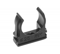 Держатель с защёлкой IEK CF25 черный CTA10D-CF25-K02-100