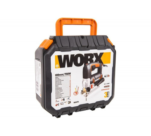 Электрический лобзик WORX 750 Вт, кейс WX479 Электрический лобзик WORX 750 Вт, кейс WX479