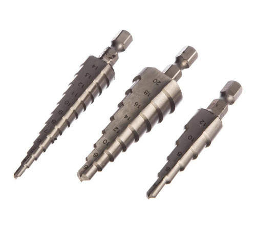 STAYER 3 шт., HSS, набор ступенчатых сверл по сталям и цвет.мет 29660-3-20-H3 Master STAYER 3 шт., HSS, набор ступенчатых сверл по сталям и цвет.мет 29660-3-20-H3 Master