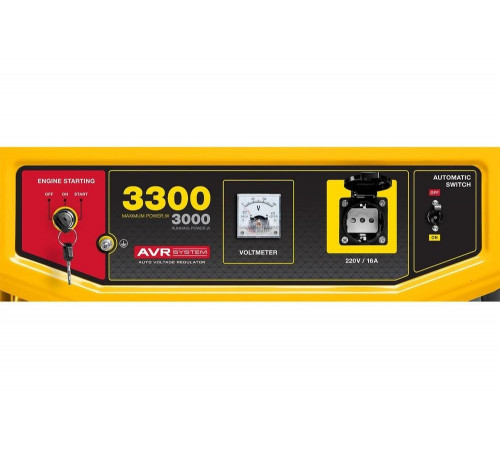 STEHER 3300 Вт, бензиновый генератор с электростартером (GS-4500E) STEHER 3300 Вт, бензиновый генератор с электростартером (GS-4500E)