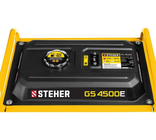 STEHER 3300 Вт, бензиновый генератор с электростартером (GS-4500E) STEHER 3300 Вт, бензиновый генератор с электростартером (GS-4500E)