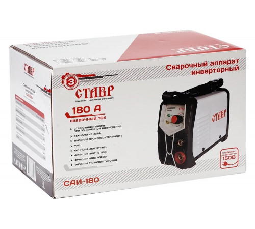 Сварочный инверторный аппарат Ставр IGBT САИ-180 9040500456