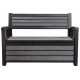 Скамейка для сада Keter Hudson storage bench графит 235688
