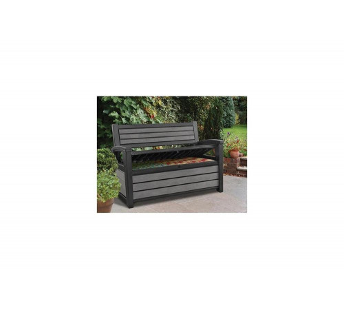 Скамейка для сада Keter Hudson storage bench графит 235688